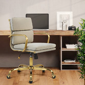 Braxton Home Eames Replica Mid Back Upholstered Executive Office Chair