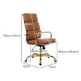 Braxton Home Eames Replica High Back Faux Leather Executive Office Chair