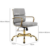 Braxton Home Eames Replica Mid Back Upholstered Executive Office Chair
