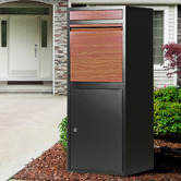 Braxton Home Erikslund Parcel Drop Box with Wood Grain Finish