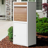 Braxton Home Erikslund Parcel Drop Box with Wood Grain Finish