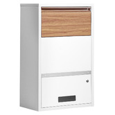 Braxton Home Dimma Parcel Drop Box with Wood Grain Finish