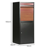 Braxton Home Erikslund Parcel Drop Box with Wood Grain Finish