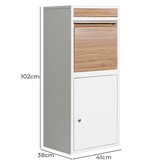 Braxton Home Erikslund Parcel Drop Box with Wood Grain Finish