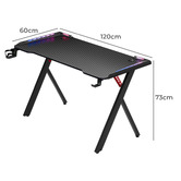 Braxton Home Synthara LED Gaming Desk