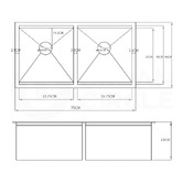 Braxton Home Frag 750mm Single Stainless Steel Kitchen Sink &amp; Accessories Package