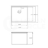 Braxton Home Frag 450mm Single Stainless Steel Kitchen Sink &amp; Accessories Package