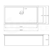Braxton Home Frag 600mm Single Stainless Steel Kitchen Sink &amp; Accessories Package