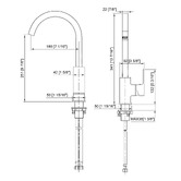 Braxton Home Soren Gooseneck Kitchen Sink Mixer
