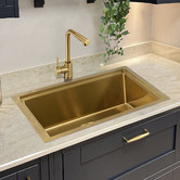 Braxton Home Navagio 600mm Single Kitchen Sink &amp; Accessories Package