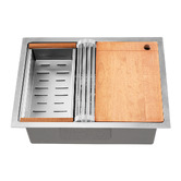 Braxton Home Navagio 600mm Single Kitchen Sink &amp; Accessories Package