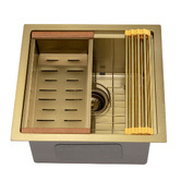 Braxton Home Navagio 450mm Single Single Stainless Steel Kitchen Sink &amp; Accessories Package