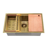 Braxton Home Navagio 750mm Single Kitchen Sink &amp; Accessories Package