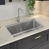 Braxton Home Navagio 600mm Single Kitchen Sink &amp; Accessories Package