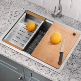 Braxton Home Navagio 600mm Single Kitchen Sink &amp; Accessories Package