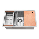 Braxton Home Navagio 750mm Single Kitchen Sink &amp; Accessories Package