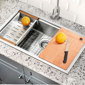 Braxton Home Navagio 750mm Single Kitchen Sink &amp; Accessories Package