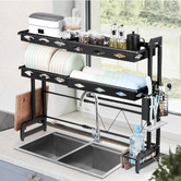 Braxton Home Adjustable Carbon Steel Dish Drying Rack