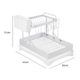 Braxton Home 2 Tier Carbon Steel Dish Drying Rack