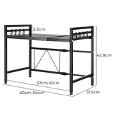 Braxton Home Adjustable Microwave Storage Rack