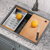 Braxton Home Navagio 750mm Single Kitchen Sink &amp; Accessories Package