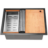 Braxton Home Navagio 600mm Single Kitchen Sink &amp; Accessories Package