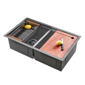 Braxton Home Frag 750mm Single Stainless Steel Kitchen Sink &amp; Accessories Package