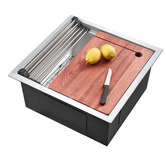Braxton Home Frag 450mm Single Stainless Steel Kitchen Sink &amp; Accessories Package
