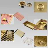 Braxton Home Frag 450mm Single Stainless Steel Kitchen Sink &amp; Accessories Package