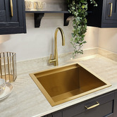 Braxton Home Frag 450mm Single Stainless Steel Kitchen Sink &amp; Accessories Package