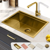 Braxton Home Frag 600mm Single Stainless Steel Kitchen Sink &amp; Accessories Package