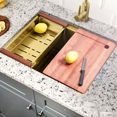 Braxton Home Frag 600mm Single Stainless Steel Kitchen Sink &amp; Accessories Package