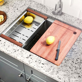Braxton Home Frag 600mm Single Stainless Steel Kitchen Sink &amp; Accessories Package