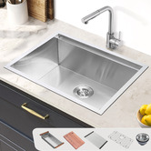 Braxton Home Frag 600mm Single Stainless Steel Kitchen Sink &amp; Accessories Package