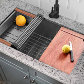 Braxton Home 600mm Single Stainless Steel Kitchen Sink &amp; Accessories Package