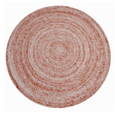 Boulevarde Rugs Rust Orbit Hand-Woven Indoor/Outdoor Round Rug