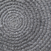 Boulevarde Rugs Charcoal Orbit Hand-Woven Indoor/Outdoor Round Rug
