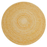 Boulevarde Rugs Apricot Orbit Hand-Woven Indoor/Outdoor Round Rug