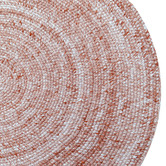 Boulevarde Rugs Rust Orbit Hand-Woven Indoor/Outdoor Round Rug