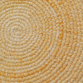 Boulevarde Rugs Apricot Orbit Hand-Woven Indoor/Outdoor Round Rug