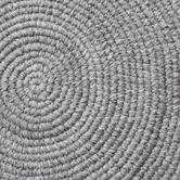 Boulevarde Rugs Silver Orbit Hand-Woven Indoor/Outdoor Round Rug