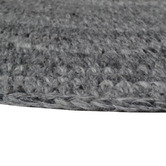 Boulevarde Rugs Ash Grey Orbit Hand-Woven Indoor/Outdoor Round Rug