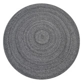 Boulevarde Rugs Ash Grey Orbit Hand-Woven Indoor/Outdoor Round Rug