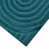 Boulevarde Rugs Turquoise Gagham Contemporary Hand-Tufted Wool Rug