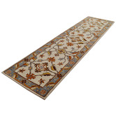 Boulevarde Rugs Grey &amp; Cream Hanette Kashan Wool-Blend Runner
