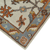Boulevarde Rugs Grey &amp; Cream Hanette Kashan Wool-Blend Runner
