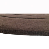 Boulevarde Rugs Brown Swirl Hand-Tufted Wool Round Rug