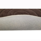 Boulevarde Rugs Brown Swirl Hand-Tufted Wool Round Rug