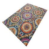 Boulevarde Rugs Blue Vine Hand-Tufted Wool Rug