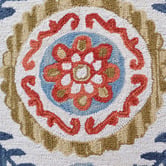 Boulevarde Rugs Ivory Vine Hand-Tufted Wool Rug